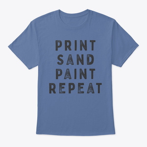 Print Sand Paint Repeat T-Shirt